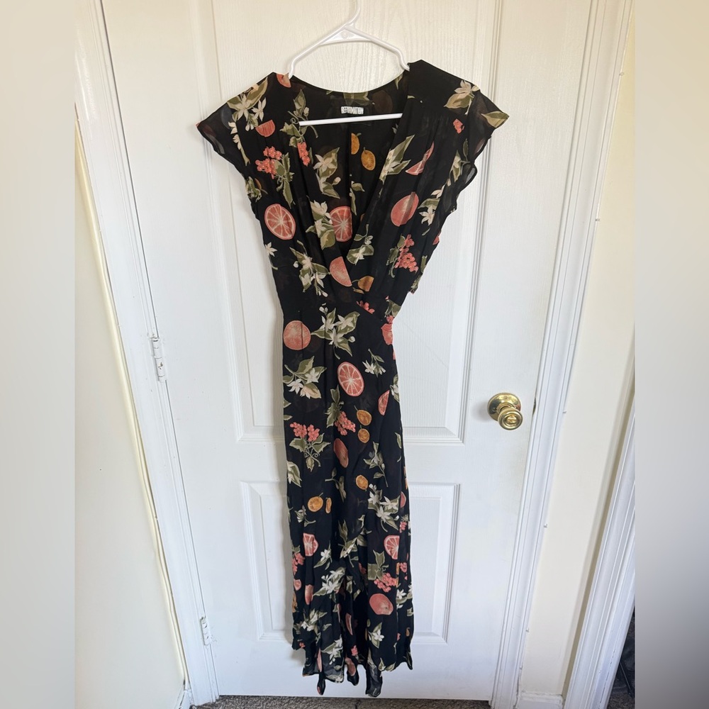 Reformation Fruitcake Midi Wrap Dress - Picture 2 of 6